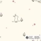 Cotton poplin rabbits offwhite