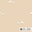 Cotton poplin geese beige