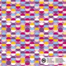 Cotton poplin circles lilac