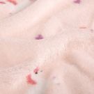 Coral fleece printed unicorns pink