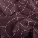 Flanel printed hearts mauve
