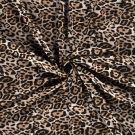 Jersey fabric discharge animals beige