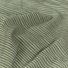 Cotton jersey stripes dark green