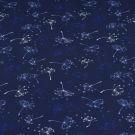 Cotton jersey dandelions dark blue