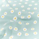 Rib jersey flowers baby blue