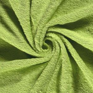 Terry toweling solid lime