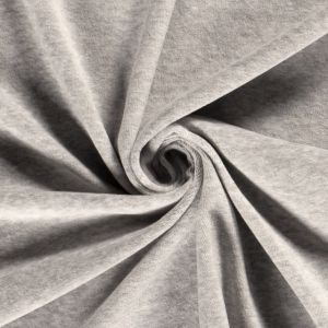 Nicky velours solid light grey