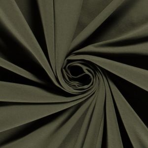 Cotton jersey solid khaki green