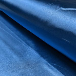 Satin stretch solid cobalt