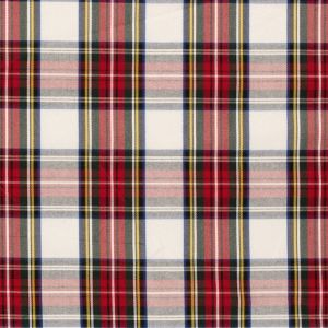 Gabardine tartan offwhite