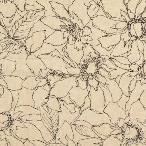 Viscose linen flowers sand