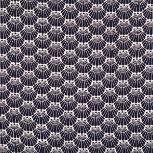 Viscose poplin shells navy