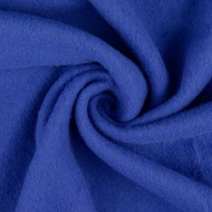 Wool fleece solid royal blue