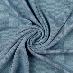 Knit jersey solid denim blue