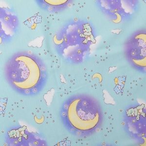 Cotton jersey digital print care bears dream turquoise