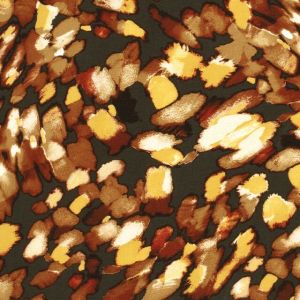 Viscose nylon crepe abstract khaki green