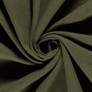 Mantel wool touch brushed khaki green