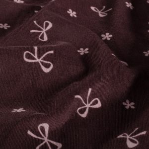 Baby cord bows bordeaux