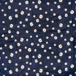 Nicky velours flowers navy