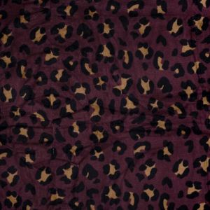 Nicky velours leopard aubergine