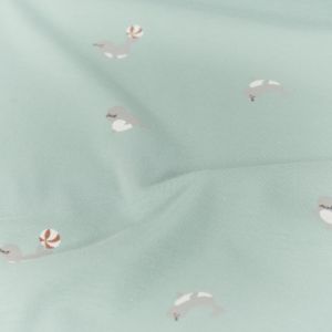 Cotton jersey seals baby blue