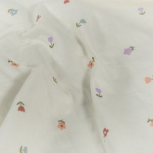 Jersey bounded flowers offwhite