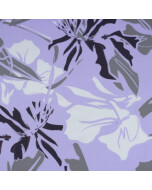 Cotton Jersey Abstract flowers lilac