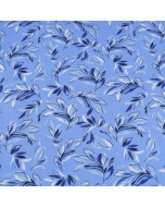 Cotton Jersey Abstract twigs light blue