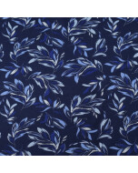 Cotton Jersey Abstract twigs dark blue