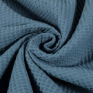 100x150cm waffle fabric coarse steel blue