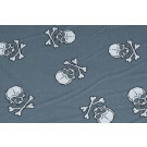 50x140 cm cotton skulls big grey