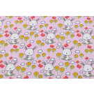 cotton jersey rabbits light pink