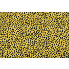 100x150 cm cotton jersey leopard yellow
