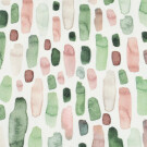 100x150 cm cotton jersey digital print paint streaks green/bordeaux/offwhite