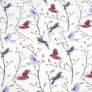 100x150 cm cotton jersey digital print birds offwhite
