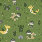 Cotton jersey knights khaki green