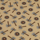 100x150 cm cotton jersey viking axes beige