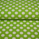 100x150 cm cotton jersey large dots kiwi