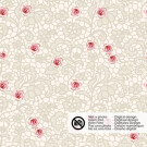 cotton poplin printed lace with roses offwhite