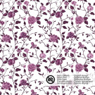 cotton poplin printed roses purple