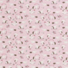 95x150cm cotton jersey bunnies and hedgehogs light pink