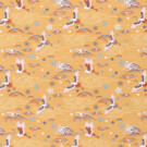 Cotton poplin Dream Birds Orange