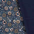 Softshell digital print maritime navy