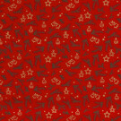 Cotton christmas decorations red/gold