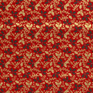 50x145 cm Cotton christmas holly red/gold