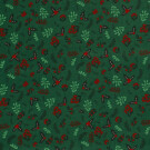 50x145 cm Cotton christmas twigs green/gold