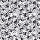 Polyester jersey spiders foil light grey/black
