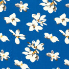 viscose jersey flowers kobalt