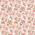 Cotton Jersey roses offwhite