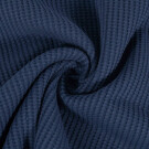 100x140 cm bloomingfabrics waffeljersey navy
